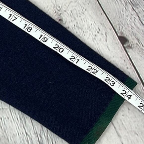 Vintage Pendleton Wool Cardigan Navy Blue Green trim Gold Buttons Size S Classic - Picture 6 of 10